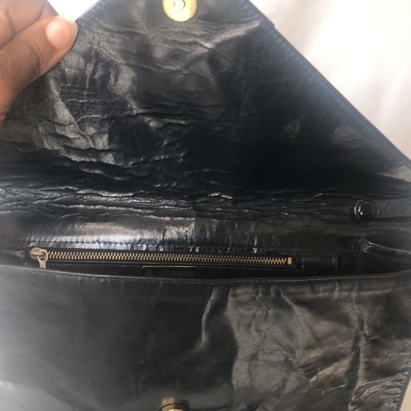 ATTANASIO black leather Vintage handbag. - Picture 9 of 10